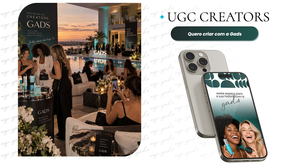 UGC Creators GADS — Encontro de Criadoras e Mockup Oficial do Aplicativo